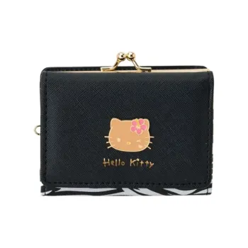 Sanrio Synthetic Leather Wallet Women's Black