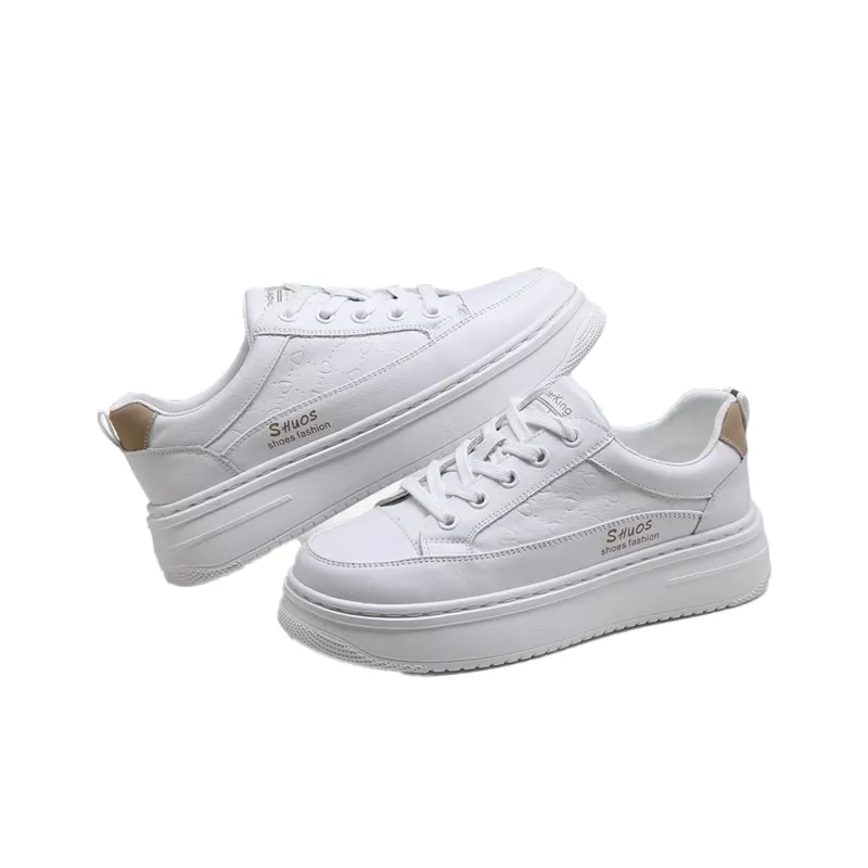 Spider King Anti Slip Wear Resistant Low Top Skateboard Shoes Women's Khaki-1