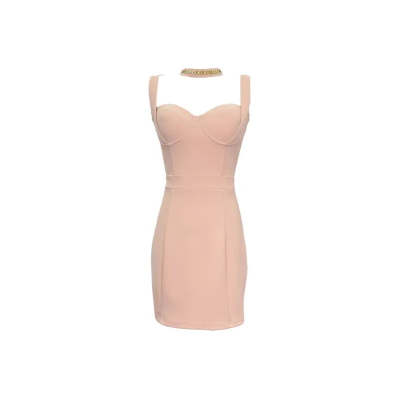 FLIM Slip Dresses Women's Pink-0
