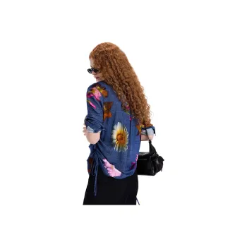 Desigual Shirts Women's Blue With Multicolor