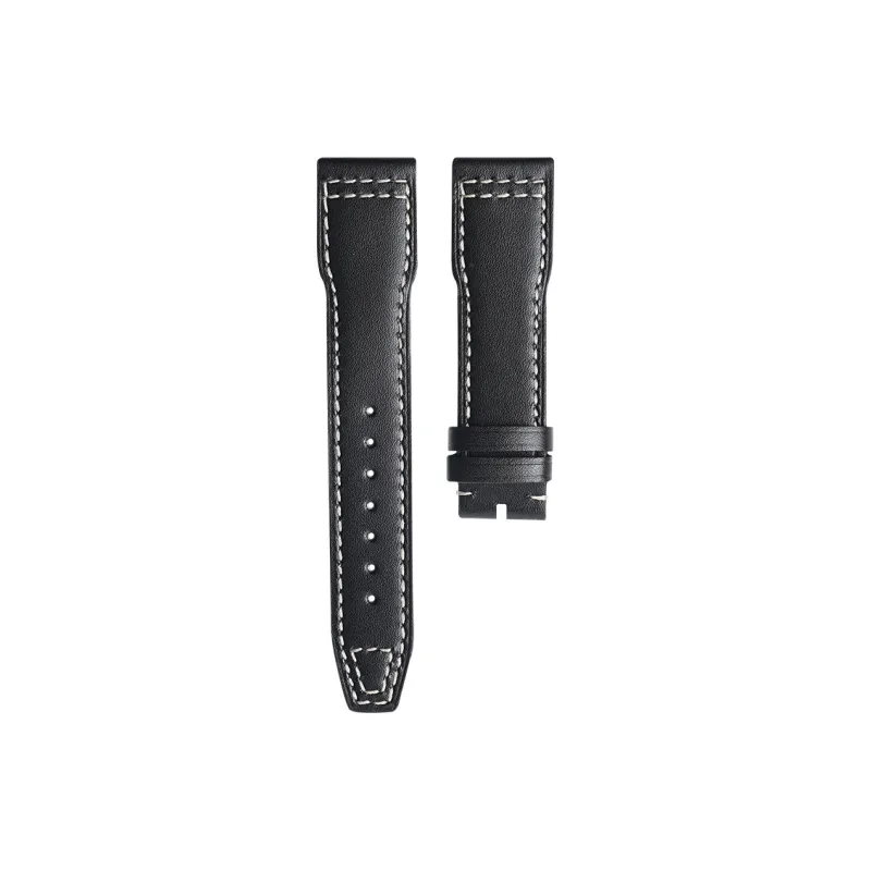 VAGENARI Pilot Chronograph 43mm Global Compatibility Watch Band 190mm Cowhide Leather Material-0