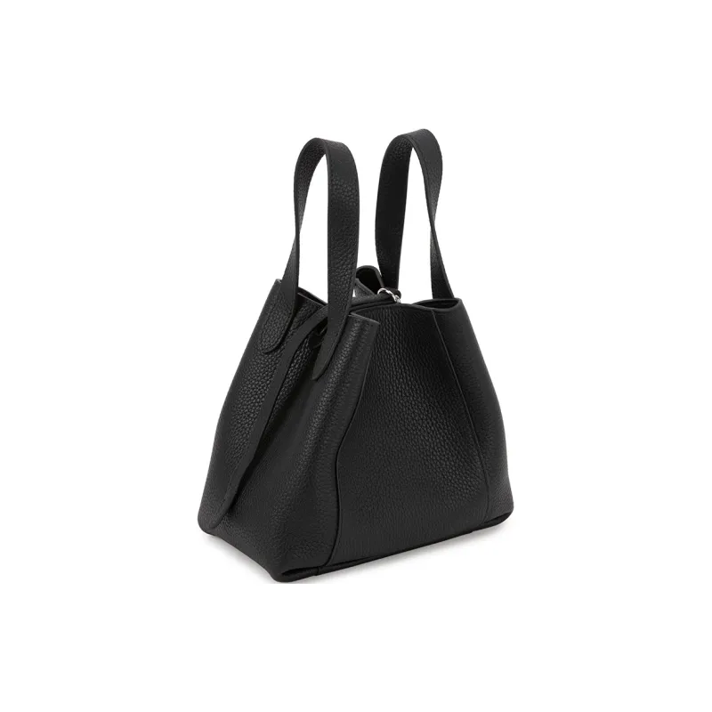 VENOF Top Grain Cow Leather Bucket Bag, Shoulder Bag, Crossbody Bag, Handbag Trumpets Women's Multicolor-18