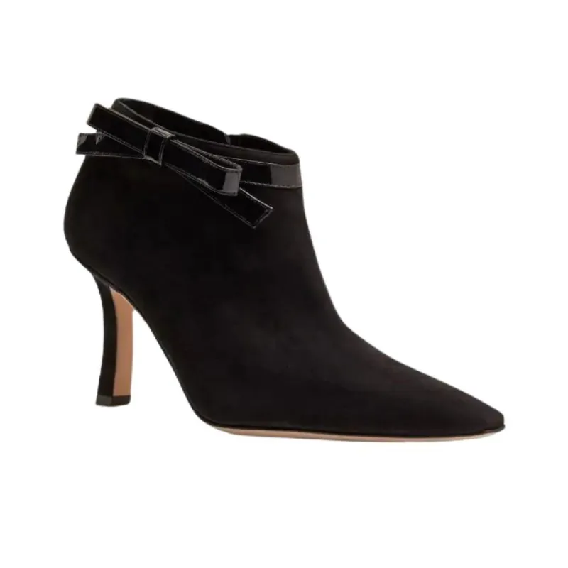 MANOLO BLAHNIK Makepla Ankle Boots 9cm Women's Black-2