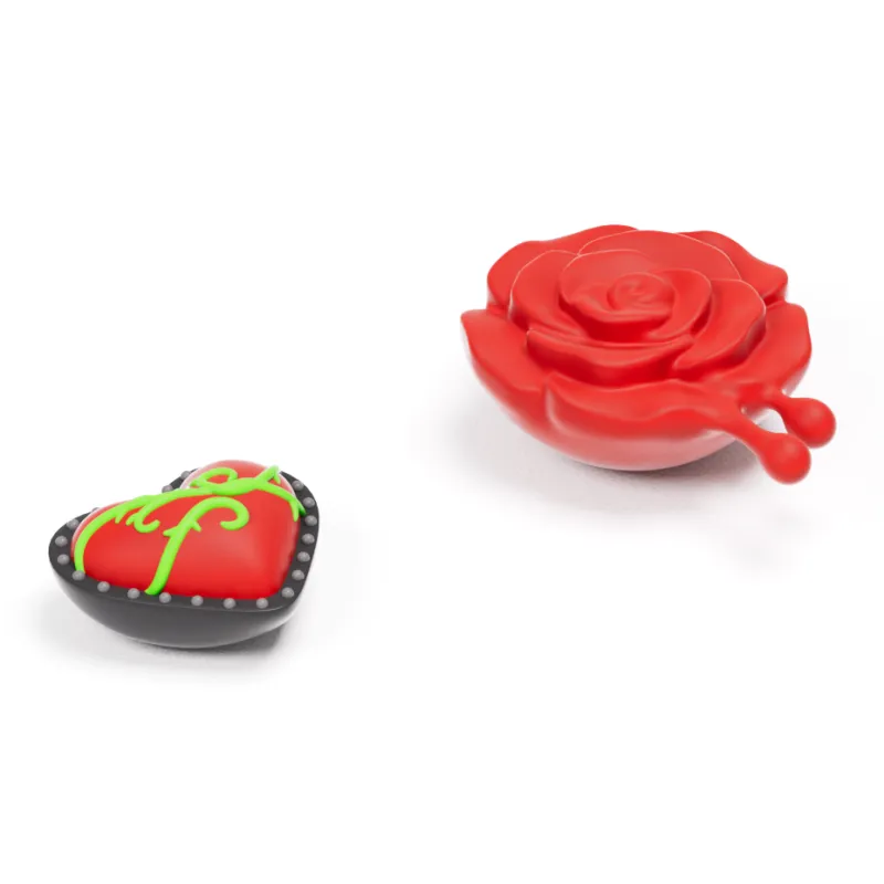 HelloSlippers Mr. Skully PVC Shoe Flower Unisex-0