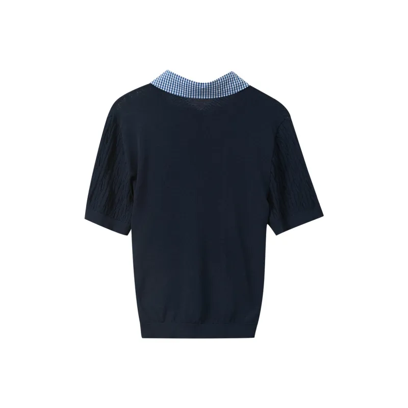 3COLOUR Knitwear Women's Navy Blue-1
