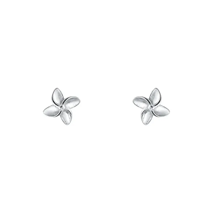 CENTURY&KINDLE 999 Fine Silver Stud Earrings Women's-0