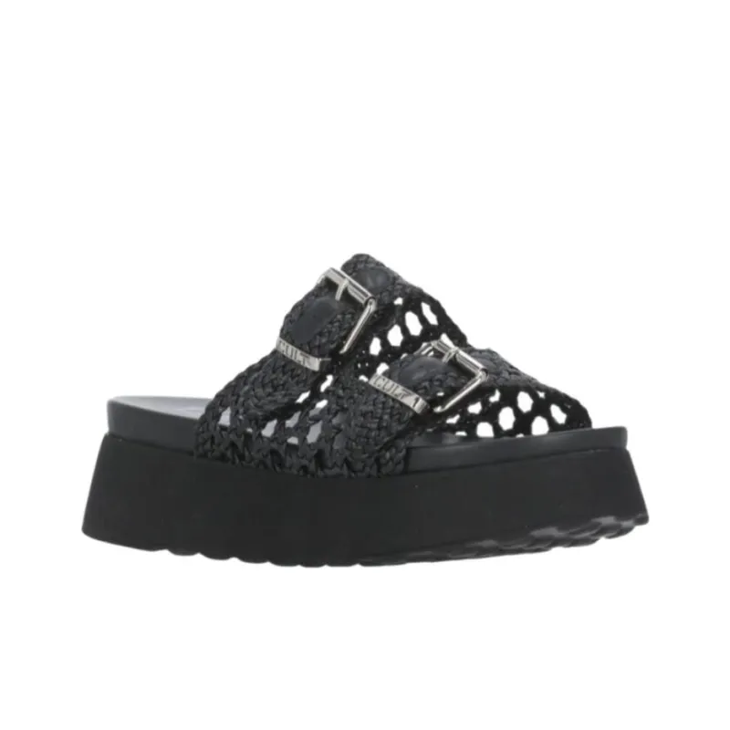 CULT GAIA Slide Slippers Women's Black-2