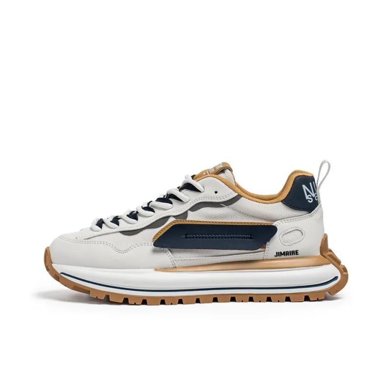 King Jinmai Abrasion Resistant Height Increasing Low Top Casual Shoes Men's-0