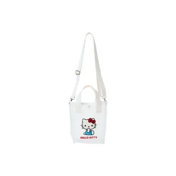 Sanrio Hello Kitty Polyester Shoulder Bag, Crossbody Bag, Handbag Women's White