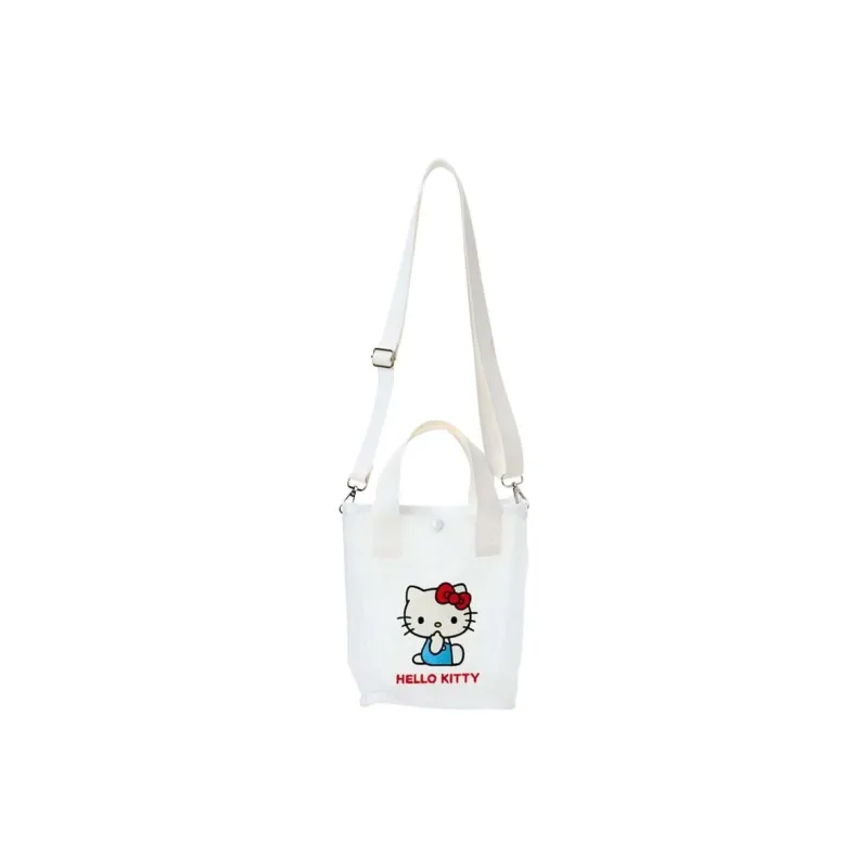 Sanrio Hello Kitty Polyester Shoulder Bag, Crossbody Bag, Handbag Women's White-0