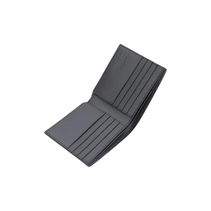LOEWE Calfskin Wallet Men's Dark Gray-6