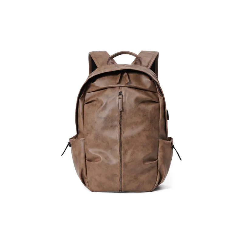 VIHUS PU Backpack Men's Khaki/Black-1