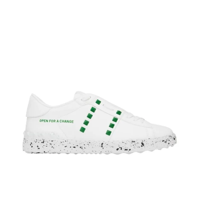 Valentino GARAVANI Open For A Change Low Top Skateboard Shoes Men's White-1