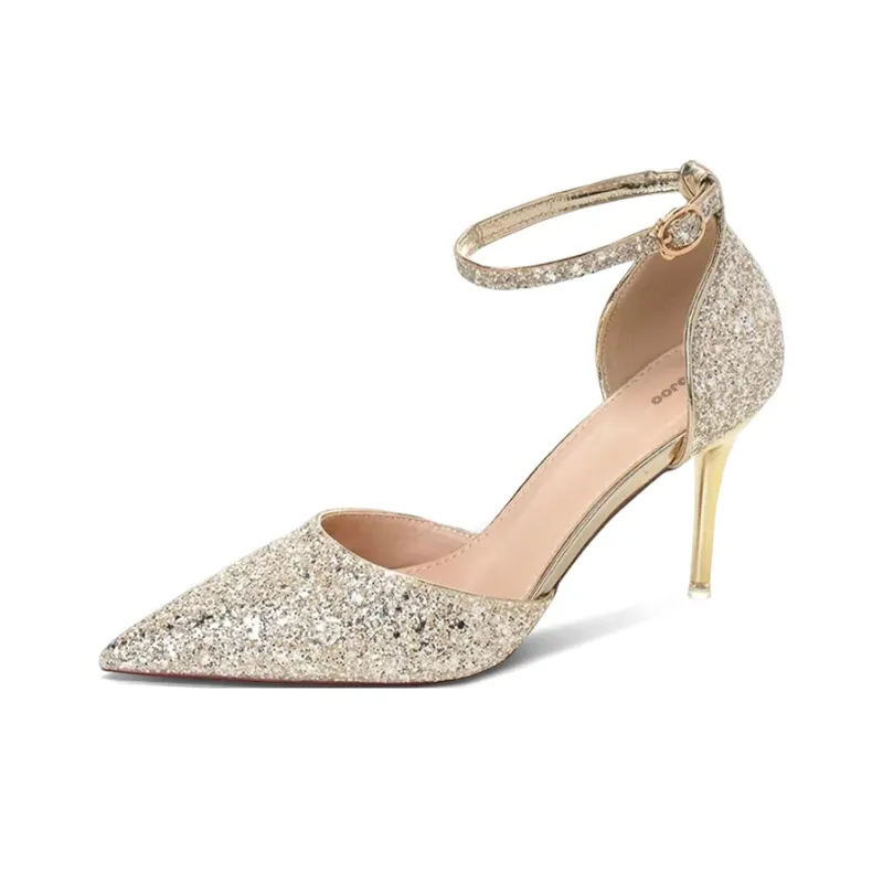 CVOJOO Slim Heel High Heels 7cm Women's-5