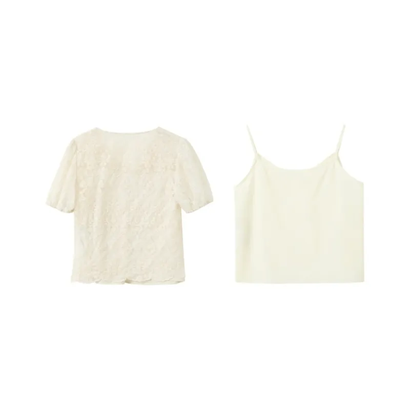 3COLOUR Shirts Women's Ecru-1
