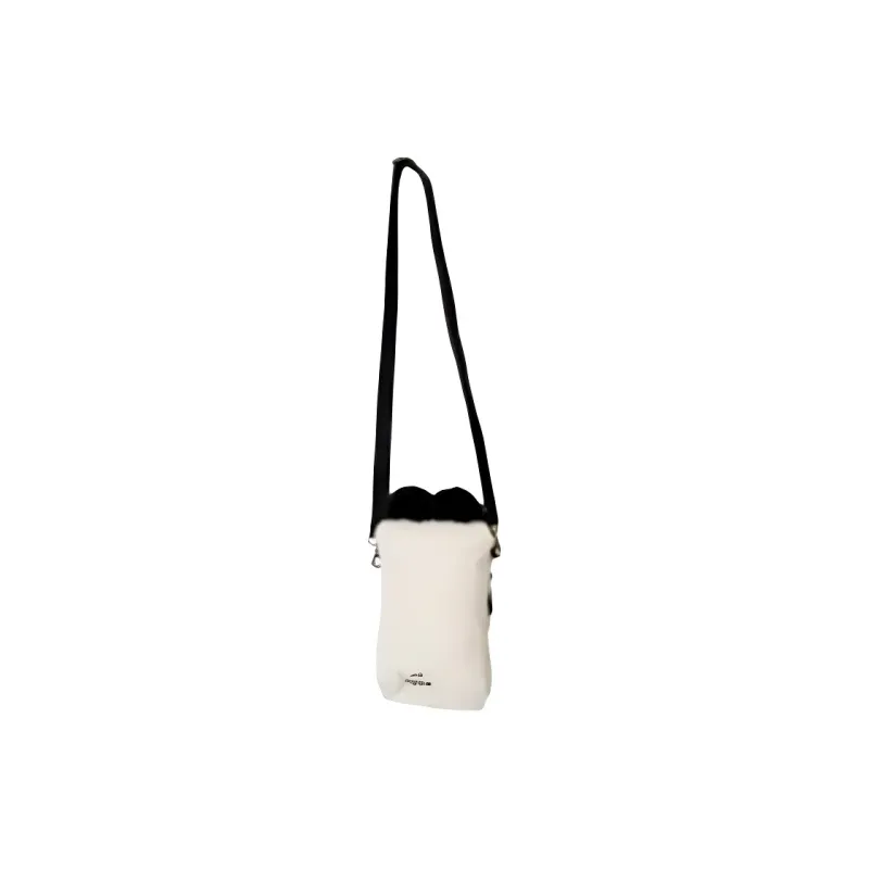 Skechers Fabric Shoulder Bag Crossbody Bag Small Size Women's White & Black-2