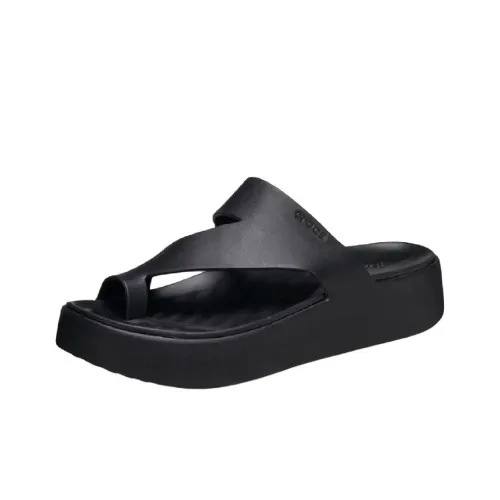 Crocs EVA Slip Resistant Flip Flops Women's Black