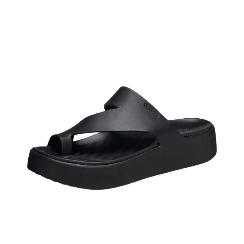 Crocs EVA Slip Resistant Flip Flops Women's Black-0