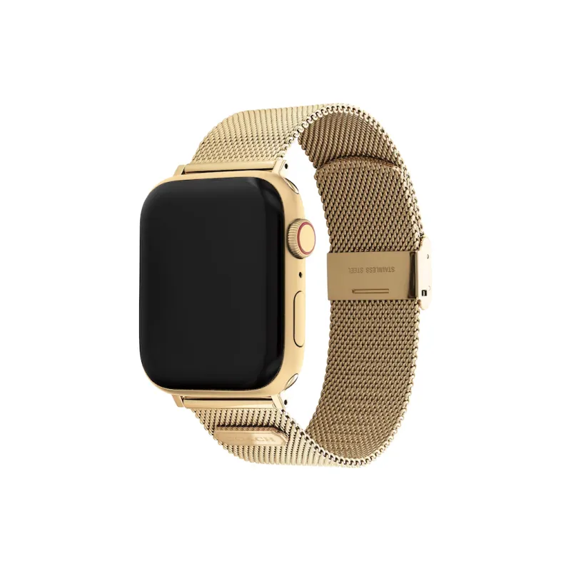 COACH Apple Compatibility Watch Band 42mm Stainless Steel Material-0