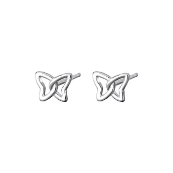 CENTURY&KINDLE 999 Fine Silver Stud Earrings Women's