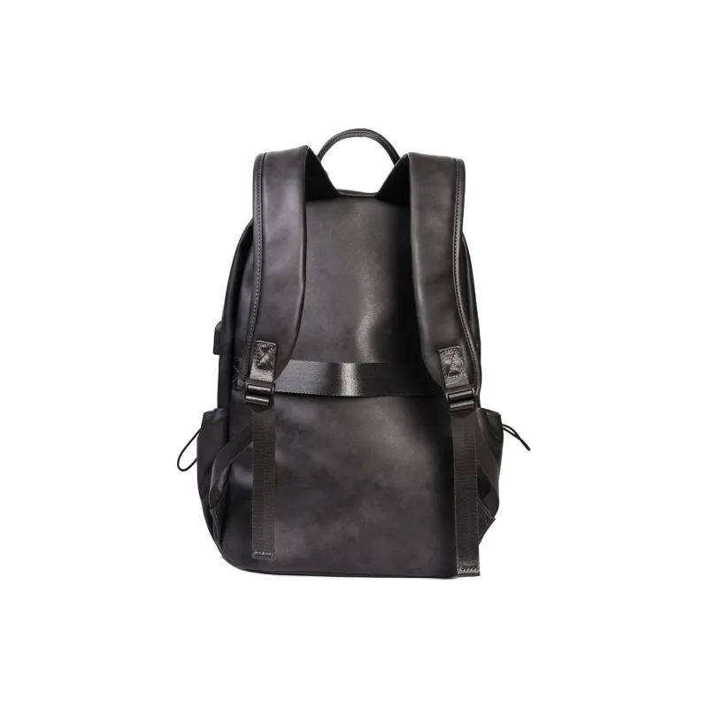 VIHUS PU Backpack Men's Khaki/Black-6
