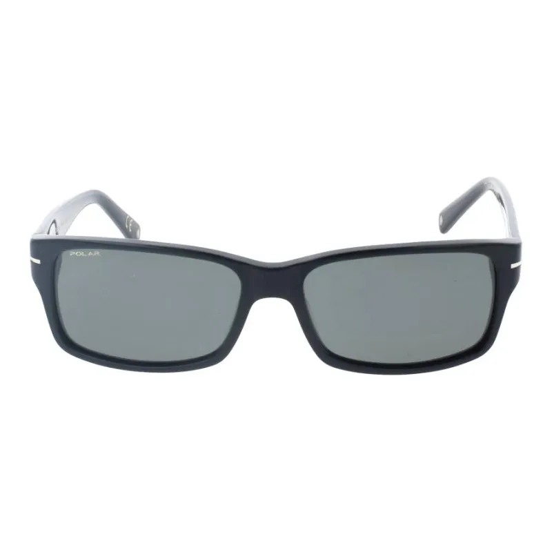 Polar Acetate Rectangular Sunglasses Unisex Black-0