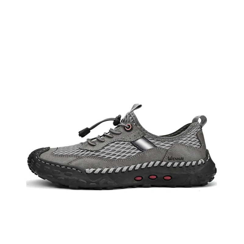 Wen Nai Casual Shoes Men's Gray-0