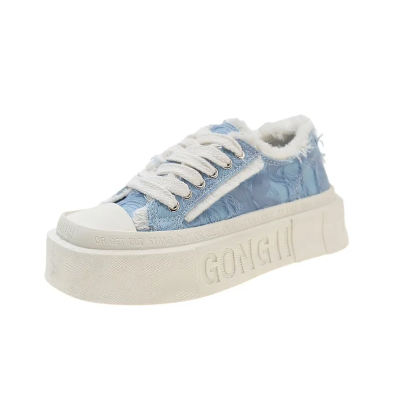 KLAOSD Anti Slip Wear Resistant Low Top Skateboard Shoes Women's-11