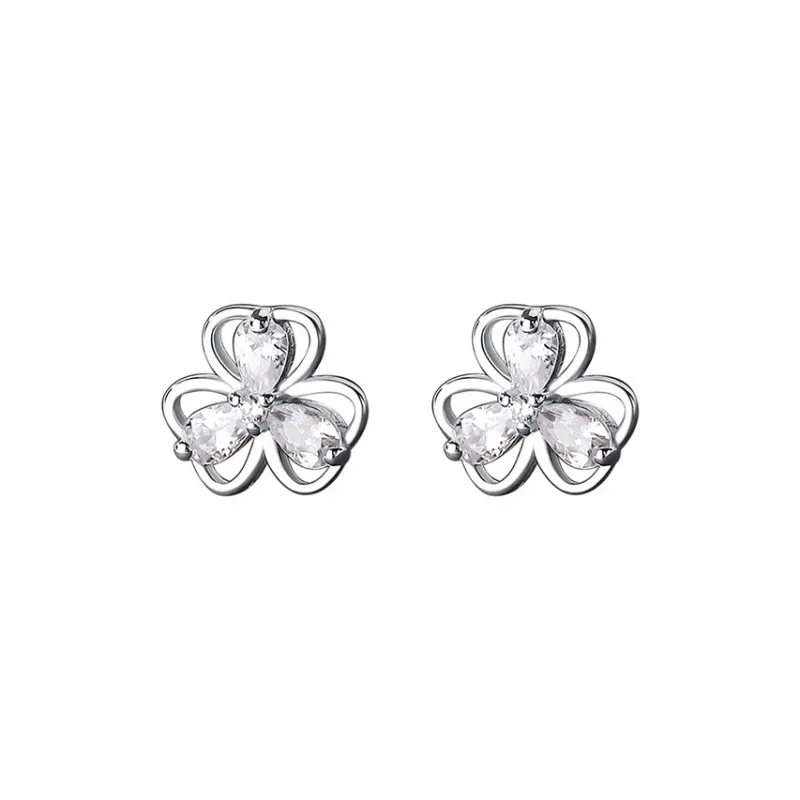 CENTURY&KINDLE 999 Fine Silver Stud Earrings Women's-0