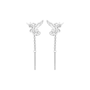ALI THE FOX S999 Fine Silver Earrings Women's