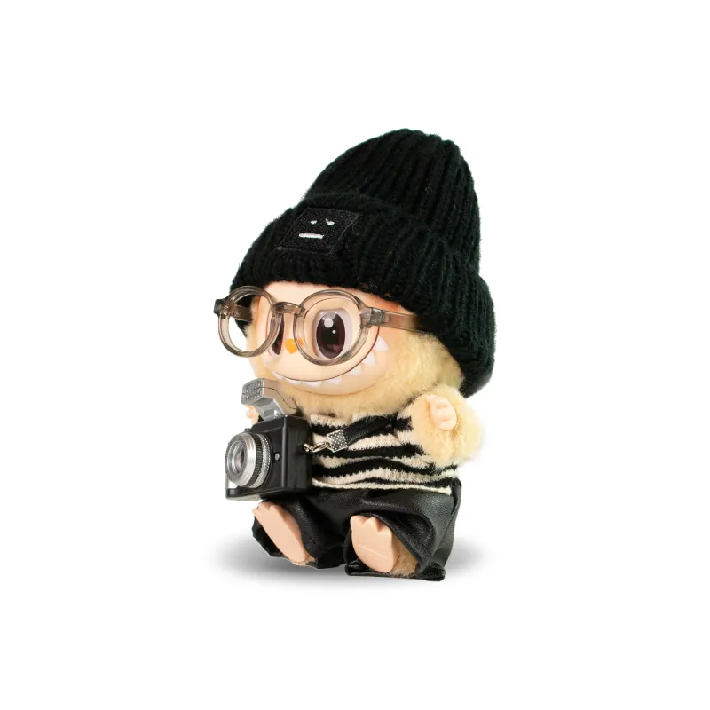 [Dress Up Doll] POP MART THE MONSTERS Zebra Boy, Staring Longingly Hang Tag Box Labubu Vinyl Sitting Party 15cm Height-1