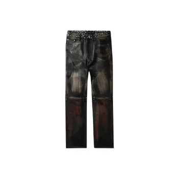 Who Decides War Studded Leather Trousers