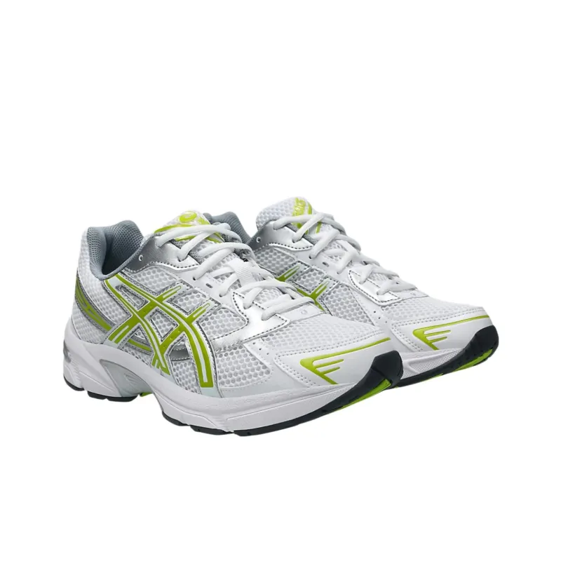 Asics Gel 1130 Slip Resistant And Breathable Low Top Running Shoes Unisex White Green-2