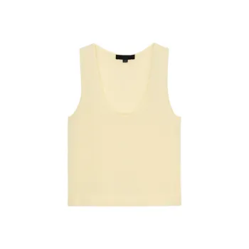 ZARA Tank Tops Women's Light Yellow