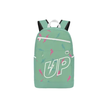 TURN UP Polyester Backpack Unisex Green