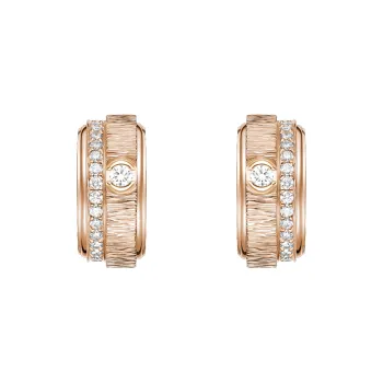 PIAGET Diamond Earrings Women's Rose Gold