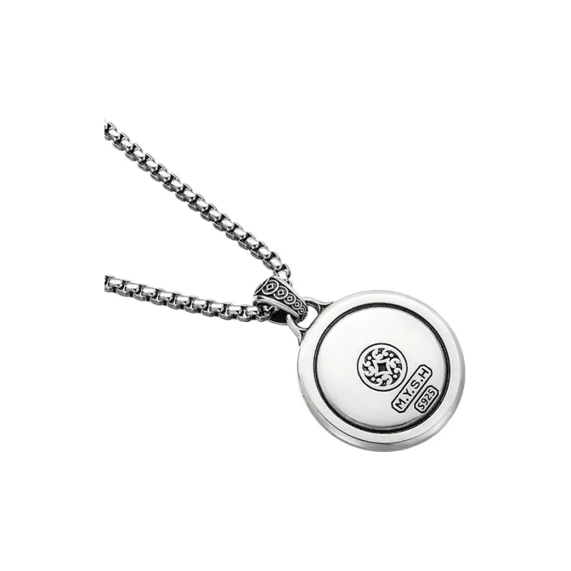 MYSH 925 Sterling Silver Necklaces Men's-11