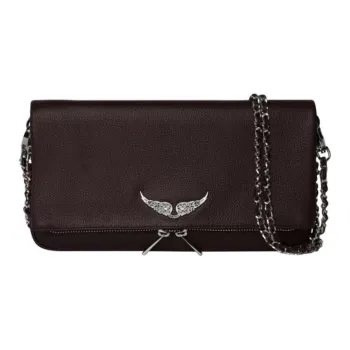 Zadig & Voltaire Cow Leather Shoulder Bag Women's Dark Umber