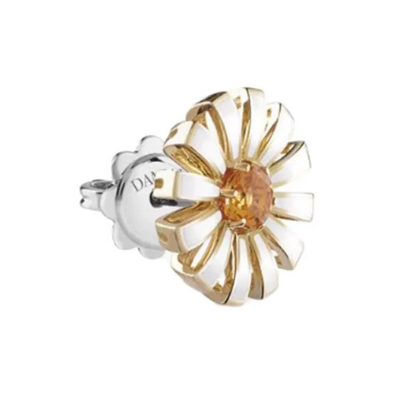 Damiani 18K Gold Stud Earrings Women's Silver-2