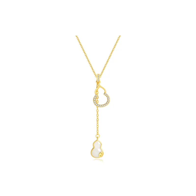 Lao Feng Xiang Chalcedony Necklaces Women's-0