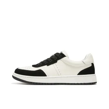 MILLIE'S Abrasion Resistant Low Top Skateboard Shoes Men's White Black