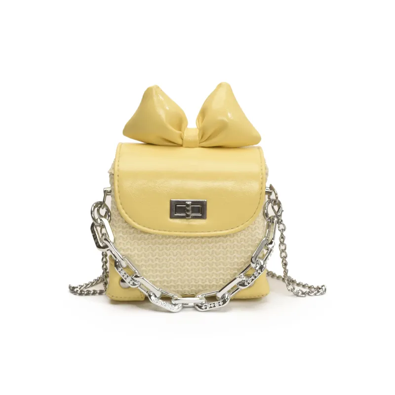 RIVMIND PU Handbag Women's White/Pink/Yellow-15
