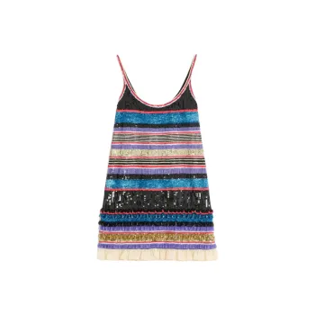 Valentino SS25 Slip Dress Women's Multicolor