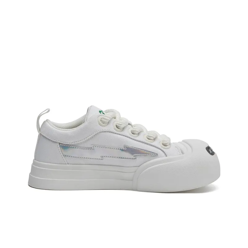 1xact Cover Skateboard Shoes Unisex Low Top White-6
