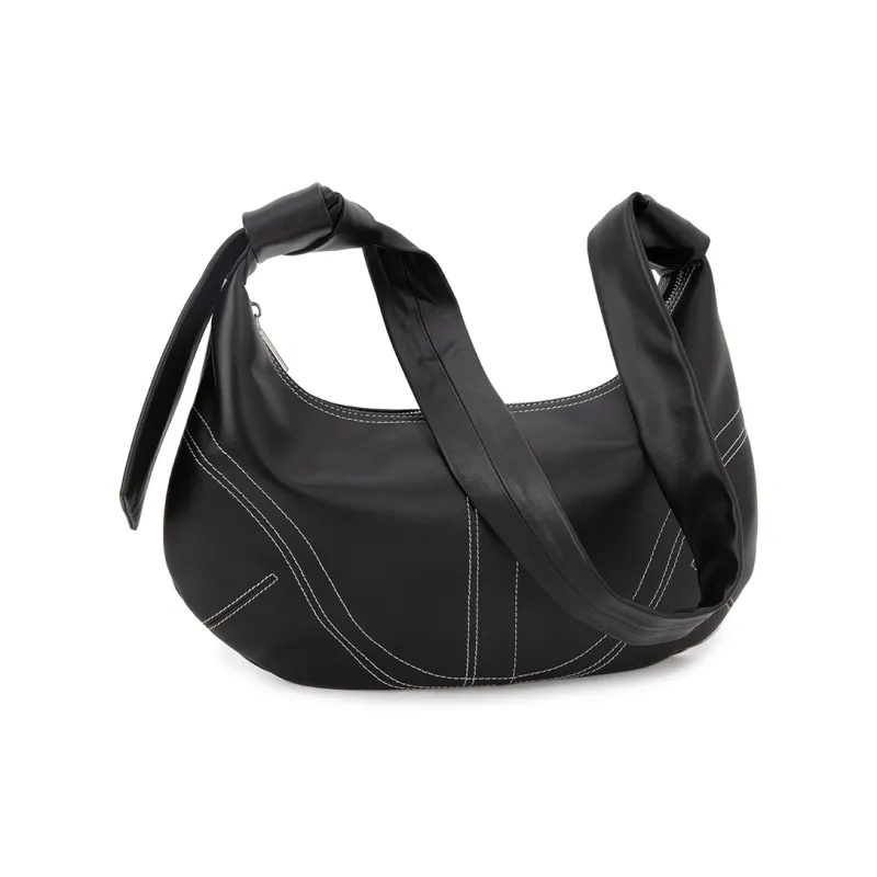 VENOF Cow Leather Crossbody Underarm Crescent Moon Dumpling Shoulder Bag Medium Size Women's Multicolor-1