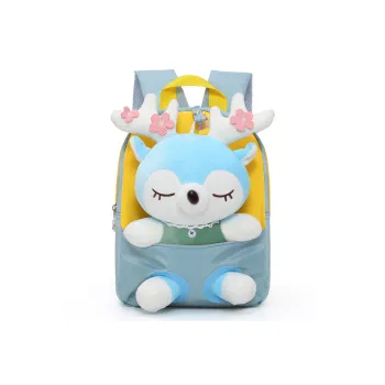 Rainbow Girl Nylon Fabric Backpack Kids' Multicolor