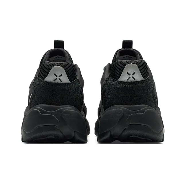 XTEP Nomadic Wear resistant And Lightweight Low Top Casual Shoes Men's Black-4