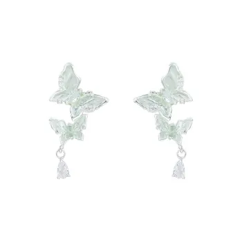 ALI THE FOX S925 Silver Stud Earrings Women's