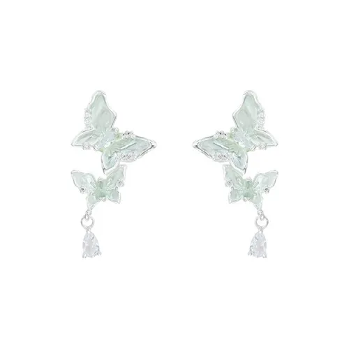 ALI THE FOX S925 Silver Stud Earrings Women's