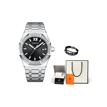 ROERDUM God Of War Series Automatic/Manual Mechanical Movement Stainless Steel Watchband Watch Men's Watches White Dial